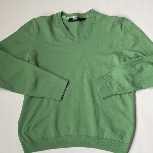 BOSS Wool V-Neck Sweater - Picture 1 of 8